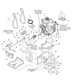 Engine And Frame Group - Steerable Diagram and Parts List for 1695575 2008 Briggs and Stratton Snow Blower